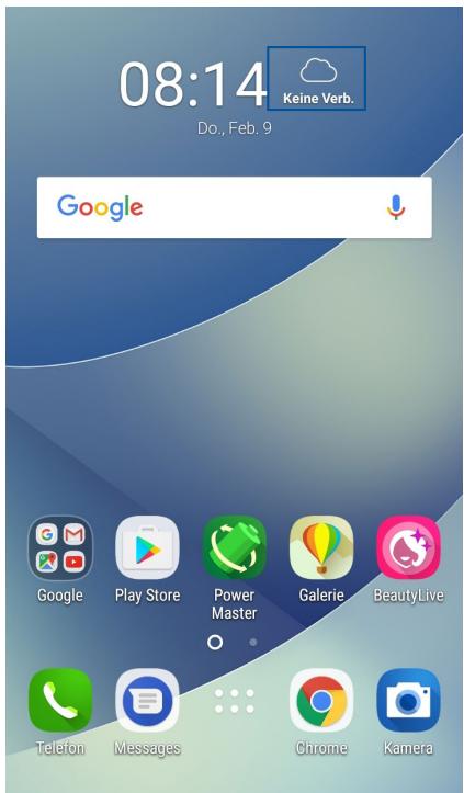 ASUS ZENFONE 4 MAX PRO ZC554KL - Wetter-App starten - 1