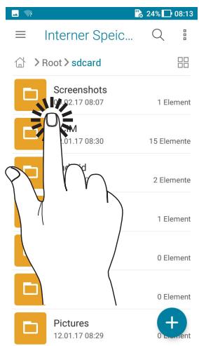 ASUS ZENFONE 4 MAX PRO ZC554KL - Apps starten und Elemente auswahlen - 2
