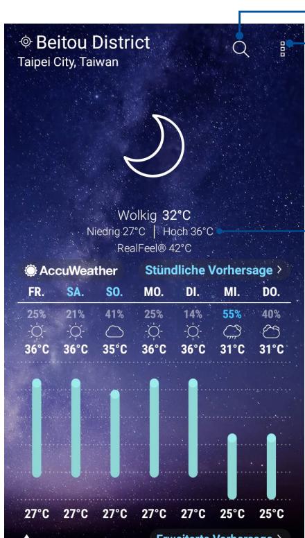 ASUS ZENFONE 4 MAX PRO ZC554KL - Wetter Startbildschirm - 1