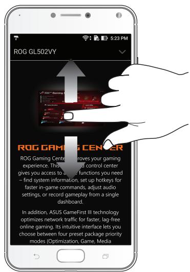 ASUS ZENFONE 4 MAX PRO ZC554KL - Auf Seiten oder in Bildschirmen navigieren - 2