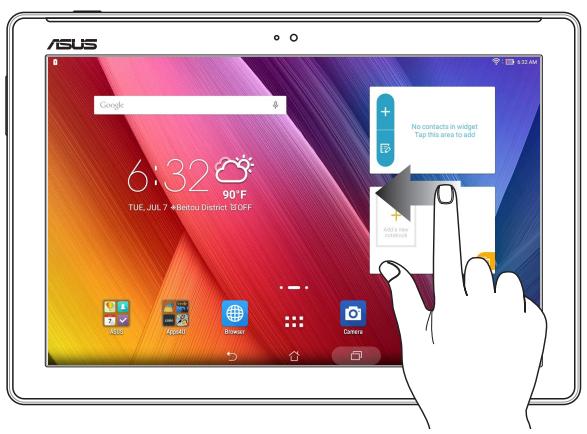 ASUS ZENPAD 10 - Naviguer entre plusieurs pages ou écrans - 1