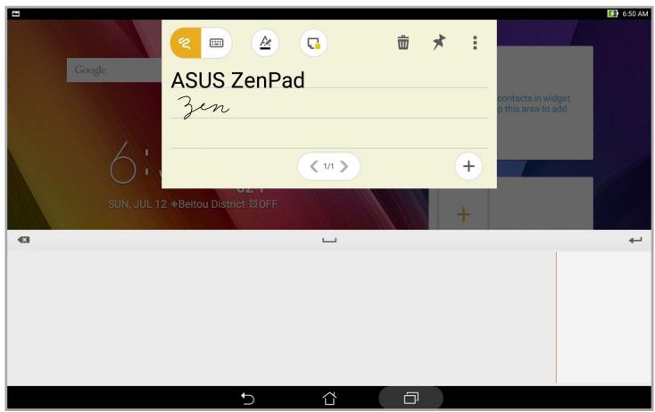 ASUS ZENPAD 10 - Mémos - 1