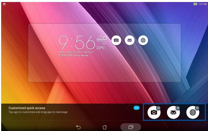 ASUS ZENPAD 10 - Personnaliser les boutons d'accès rapide - 1
