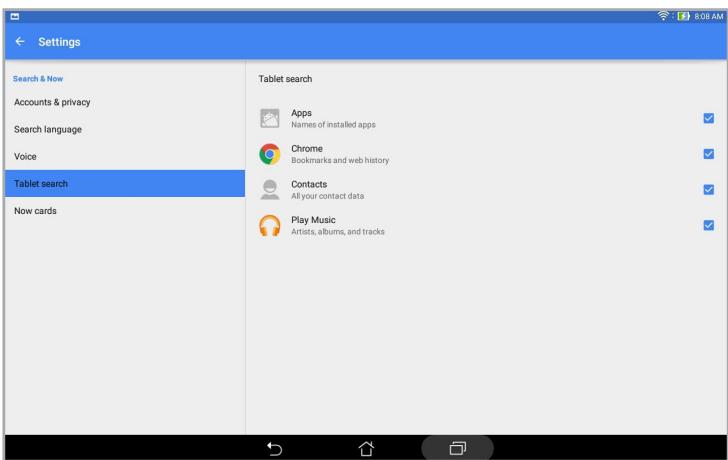 ASUS ZENPAD 10 - Personnaliser les paramètres de recherche vocale - 2