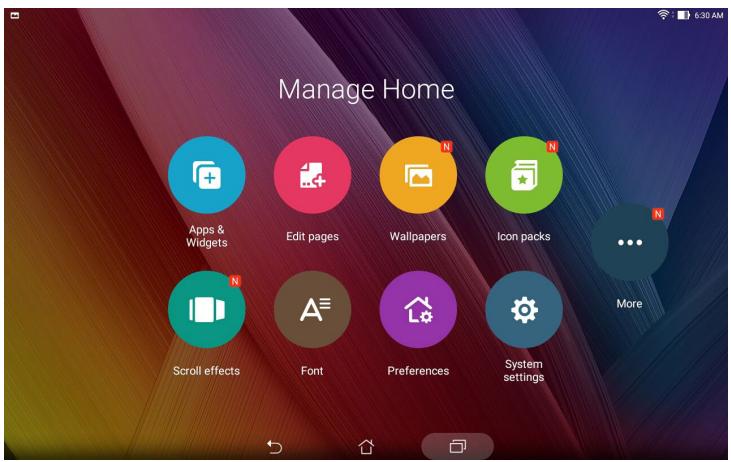 ASUS ZENPAD 10 - Personnaliser l'écran d'accueil - 1