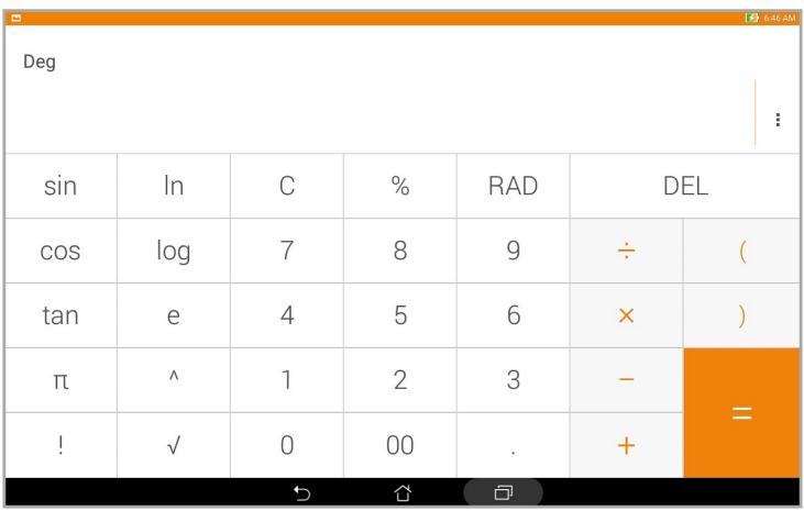 ASUS ZENPAD 10 - Écran de la calculatrice - 1