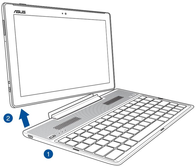 ASUS ZENPAD 10 - Détacher la tablette ASUS du dock clavier - 1