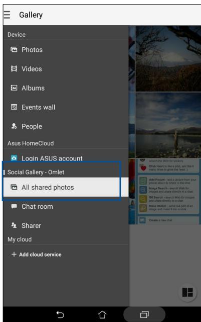 ASUS ZENPAD 10 - Visualiser les photos partagées à partir de l'application Galerie - 1