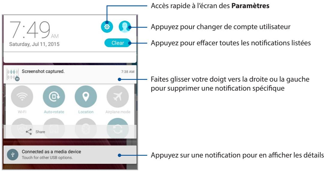 ASUS ZENPAD 10 - Notifications système - 1