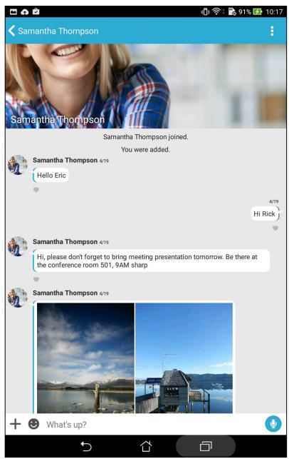 ASUS ZENPAD 10 - Utiliser Conversation sur Omlet - 1
