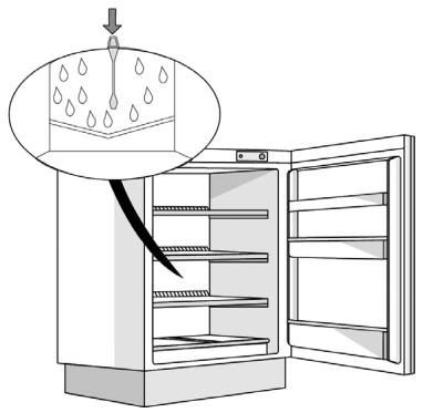 WHIRLPOOL LPR 100 - Le dégivrage du compartiment réfrigérateur est entièrement automatique. - 1