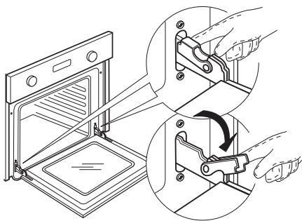 WHIRLPOOL OV B02 S - Pour démonter la porte : - 1