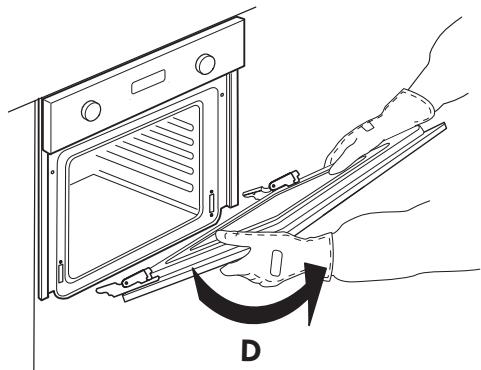WHIRLPOOL OV B02 S - Pour démonter la porte : - 4
