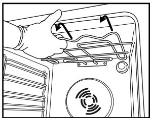 WHIRLPOOL AKP 443/IX - DESPLAZAMIENTO DE LA RESISTENCIA SUPERIOR (SÓLO EN ALGUNOS MODELOS) - 2