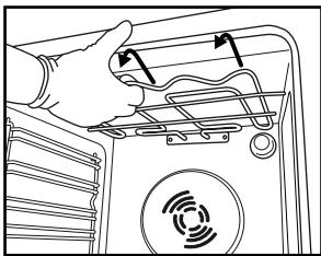 WHIRLPOOL AKP 541 - MOVING THE TOP HEATING ELEMENT (SOME MODELS ONLY) - 2