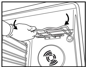 WHIRLPOOL AKP 541 - MOVING THE TOP HEATING ELEMENT (SOME MODELS ONLY) - 3