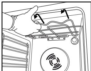 WHIRLPOOL AKP 541 NB - OMLAAGBRENGEN VAN HET BOVENSTE VERWARMINGSELEMENT (ALLEEN BIJ BEPAALDE MODELLEN) - 1