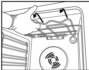 WHIRLPOOL AKP 543 NB - OMLAAGBRENGEN VAN HET BOVENSTE VERWARMINGSELEMENT (ALLEEN BIJ BEPAALDE MODELLEN) - 2