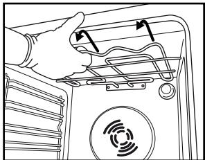 WHIRLPOOL AKP 543 NB - DéPLACEMENT DE LA RÉSISTANCE SUPérieURE (UNIQUEMENT SUR CERTAINS MODELES) - 2