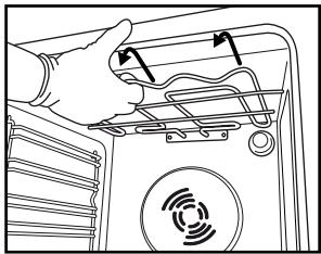 WHIRLPOOL AKP 543 NB - ABSENKEN DES OBEREN GRILLELEMENTS (NUR BEI EINIGEN MODELLEN) - 2