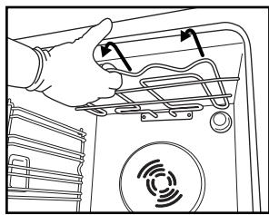 WHIRLPOOL AKZ 232/NB - TABLEAU DES PROGRAMMES - DéPLACEMENT DE LA RÉSISTANCE SUPérieURE (UNIQUEMENT SUR CERTAINS MODELES) - 2