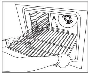 WHIRLPOOL AKZ 232/NB - TABLEAU DES PROGRAMMES - INSERTING WIRE SHELVES AND OTHER ACCESSORIES IN THE OVEN - 1