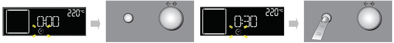 WHIRLPOOL AKZ 232/NB - TABLEAU DES PROGRAMMES - SETTING COOKING TIME - 1