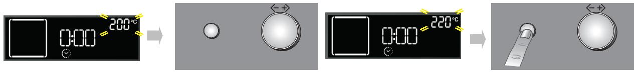 WHIRLPOOL AKZ 232/NB - TABLEAU DES PROGRAMMES - SETTING THE TEMPERATURE/OUTPUT OF THE GRILL - 1