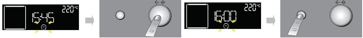 WHIRLPOOL AKZ 232/NB - TABLEAU DES PROGRAMMES - SETTING END OF COOKING TIME /START DELAYED - 1