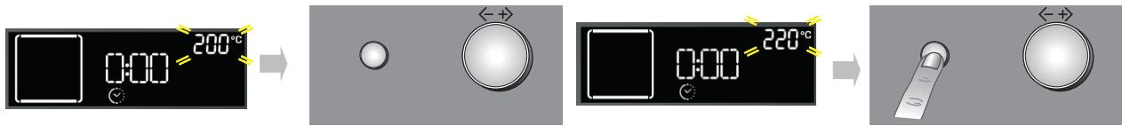 WHIRLPOOL AKZ520NB - PARAMÉTRAGE DE LA TEMPERATURE/PUISSANCE DU GRIL - 1