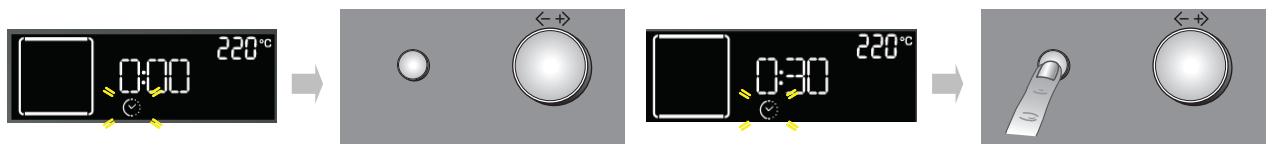 WHIRLPOOL AKZ520WH - Réglage de la durée de cuisson - 1