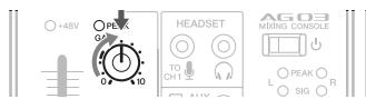 YAMAHA AG03 - Étape 2 utilisation des enceintes ou du casque. - 2