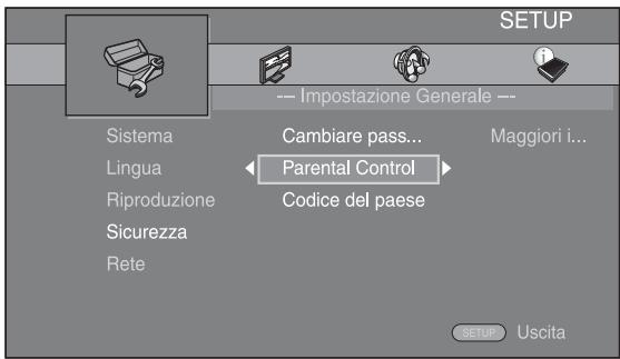 YAMAHA BD-S473,  BDS473,  BD S473 - Selezionare una voce del menu. - 1