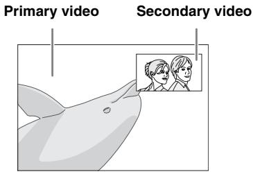 YAMAHA BD-S673, BDS673, BDS673, BDS 673, BDS673, BDS673 - Using Picture in Picture function (secondary audio/video playback) - 1