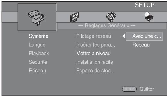 YAMAHA BD-S673,  BDS673,  BDS673,  BDS 673,  BDS673,  BDS673 - Sélectionnez la méthode de mise à niveau et lancez la mise à niveau à partir du menu SETUP. - 1