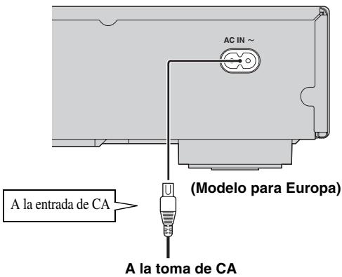 YAMAHA BD-S673,  BDS673,  BDS673,  BDS 673,  BDS673,  BDS673 - Conexión del cable de alimentación - 1