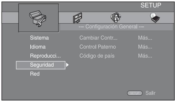 YAMAHA BRX-610BL - Pulse SETUP para做不到 la pantalla del menu SETUP. - 2
