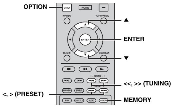 YAMAHA BRX-610BL - Presetting radio stations - 1
