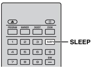 YAMAHA BRX-610BL - Setting the sleep timer - 1