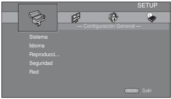 YAMAHA BRX-610BL - Pulse SETUP para做不到 la pantalla del menu SETUP. - 1