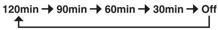 YAMAHA BRX-610BL - Setting the sleep timer - 2