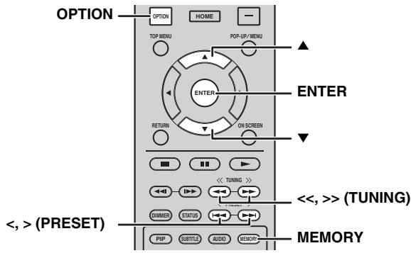 YAMAHA BRX-610BL - Vorprogrammieren von Radiosendern - 1
