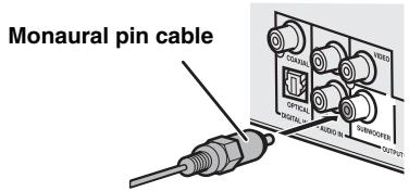 YAMAHA BRX-610BL - Connecting an active subwoofer - 1