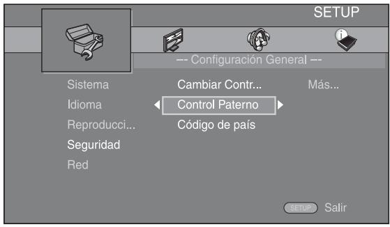 YAMAHA BRX-610BL - Seleccione un elemento del menu. - 1