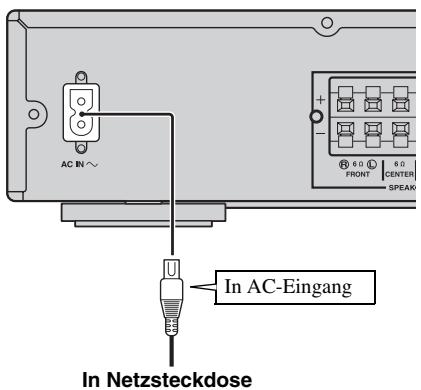 YAMAHA BRX-610BL - AnschlieBen des Netzkabels - 1