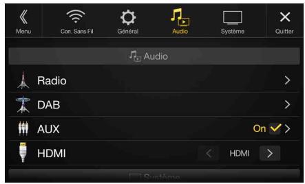 ALPINE X901D-G7 - Réglages HDMI - 1