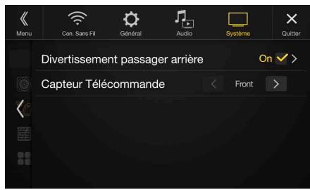 ALPINE X901D-G7 - Réglage du capteur de la télécommande - 1