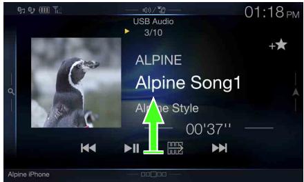 ALPINE X901D-G7 - Appuyez sur le bouton MENU. - 1