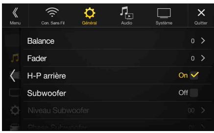 ALPINE X901D-G7 - Réglages Audio - 1