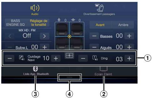 ALPINE X901D-G7 - À propos des réglages des raccourcis - 1